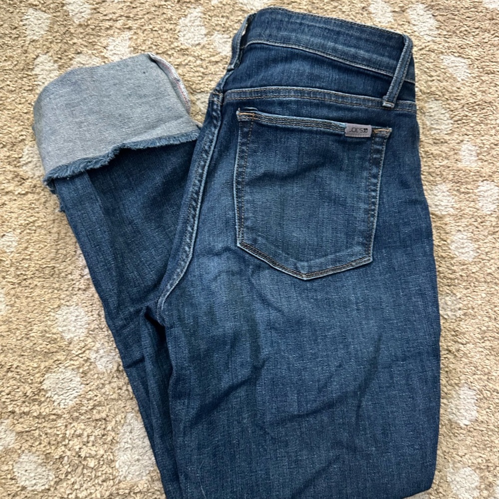 Joe's Jeans Dark Blue Ankle Cropped Denim